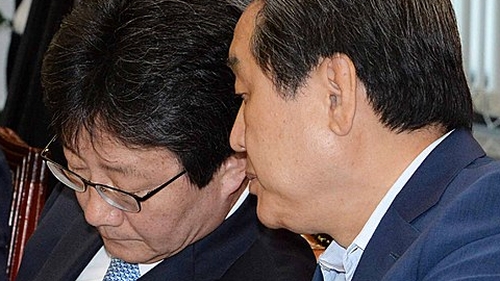 김무성, 박 대통령 탈당 발언 보도에 "그런 일 없었다"