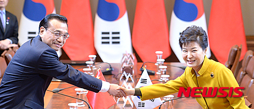 박 대통령 "한중 전략적 동반자 관계 확대·발전 희망"