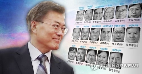 문 대통령, 법무·산업·복지 장관, 금융위원장 임명장 수여