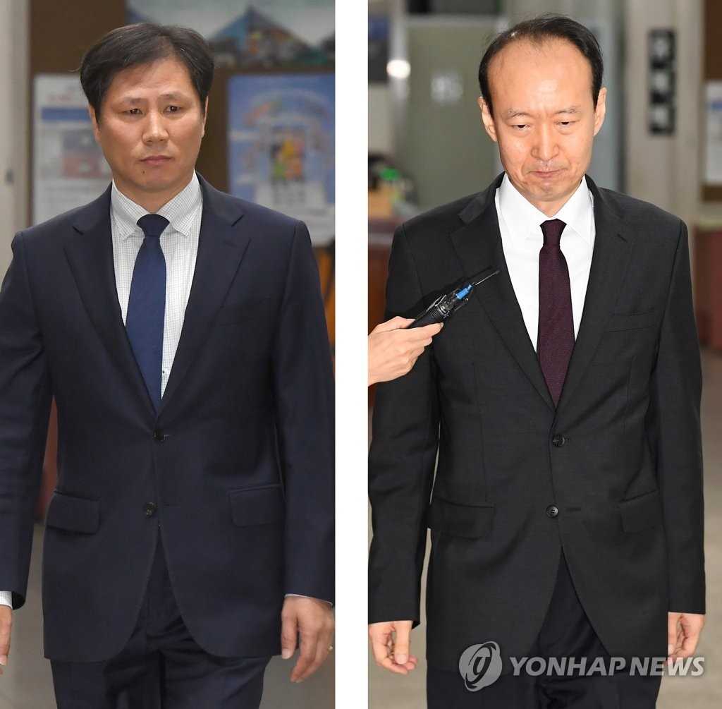 법정출석 '문고리권력' 안봉근·이재만, 국정조사 증언거부 인정