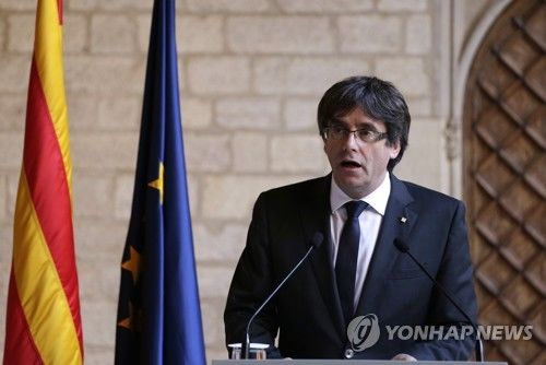 카탈루냐 지도부, 반역죄 수사 피해 브뤼셀서 '후일 도모'
