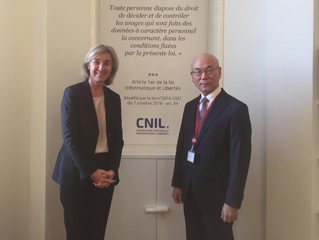 이효성 방통위원장, 프랑스 정보자유국가위원회(CNiL) 위원장과 협력 대화
