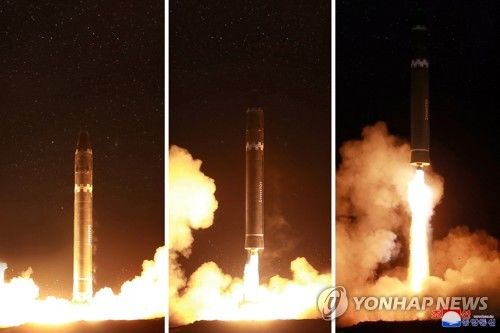 미 관리 "북 '화성-15'형 대기권 재진입 실패 가능성"