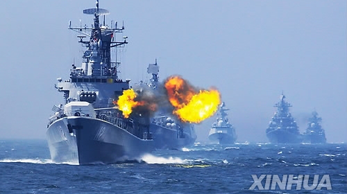 중국 해군, 문재인 대통령 방중기간 북한 건너편 발해만서 실탄사격 훈련