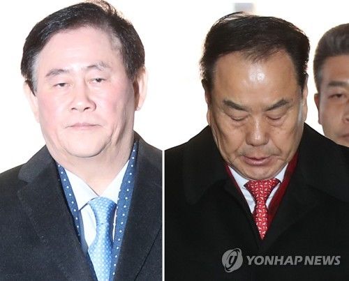 '국정원 특활비·불법 자금' 최경환·이우현 나란히 구속기소