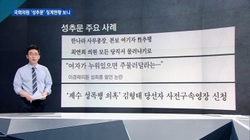 [팩트체크] '국회의원 성추문' 징계 현황 살펴보니