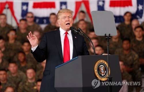 트럼프 "북한과 뭔가 긍정적인 일 일어날 수 있다고 믿어"