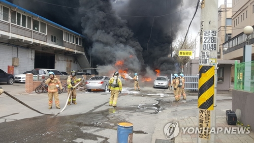 인천 화학공장 일대 한때 불바다…"인명피해 확인 안돼"