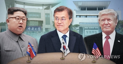 청와대 "남북미 정상회담, 북미정상회담 성과에 연동"
