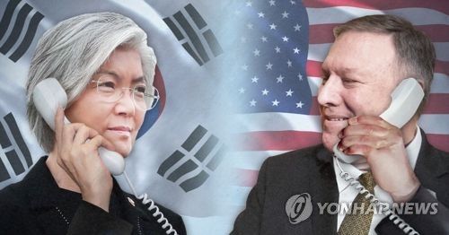 한미 외교장관 통화…"김영철-트럼프 만남 등 관련 의견교환"