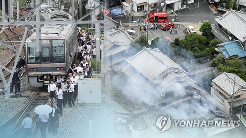 수도·가스 불통…지진 강타 일본 오사카 이틀째 불편 이어져