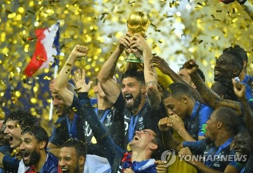 '월드컵' 프랑스, 크로아티아 꺾고 20년 만에 정상 탈환