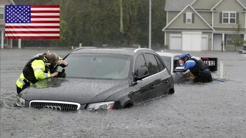 미 플로렌스 세력약화에도 '치명적' 홍수 비상…"최소 16명 사망"
