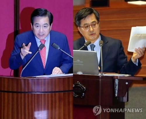 한국당, '심재철 업무추진비 공개' 김동연 부총리 수사의뢰
