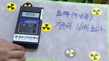 도마·무릎보호대서도 '방사선'…국회서 측정 공개 시연