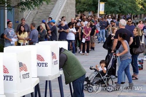 미 중간선거 투표자 사상 첫 1억명 돌파…투표율 49% 대기록 주목