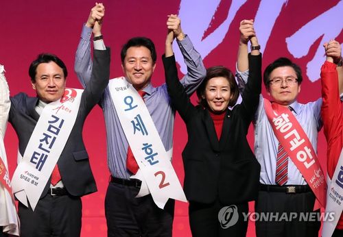 누가 꼴찌?…'한국당 미래' 좌우할 당대표 선거 순위 주목