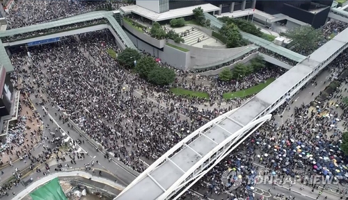 홍콩, 16일 '송환법' 저지 100만명 '검은 대행진' 시위 예고