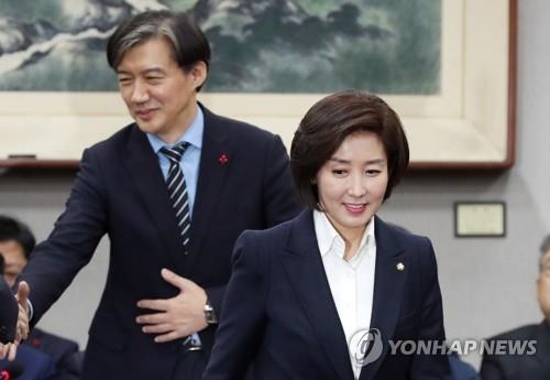 한국당, '조국 법무장관설' 공세…"입각 현실화는 선전포고"