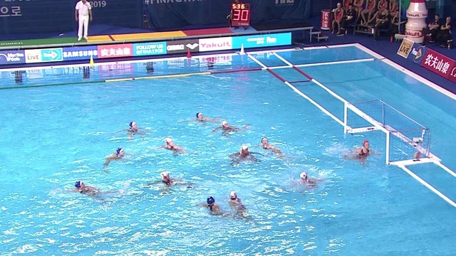 광주세계수영 여자 수구팀, 캐나다 상대로 '깜짝 2골'