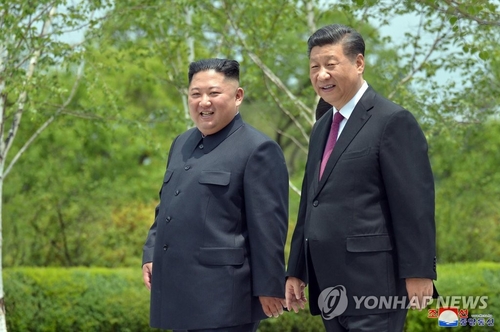 시진핑, 김정은에 정권수립 71주년 축전…"중북 친선 발전"