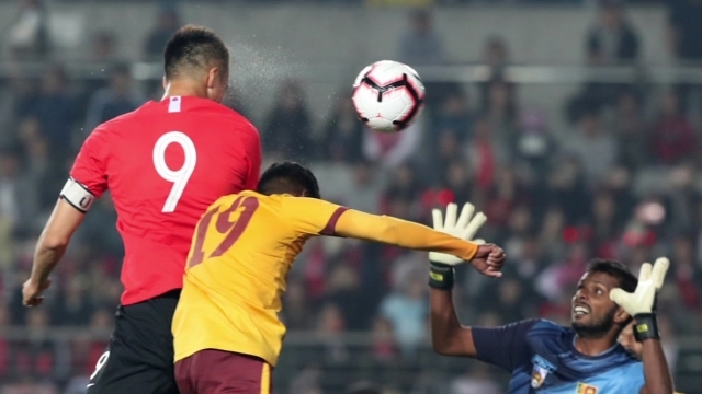 '골·골·골' 한국, 스리랑카 8-0 대파…다음은 '평양 대결'