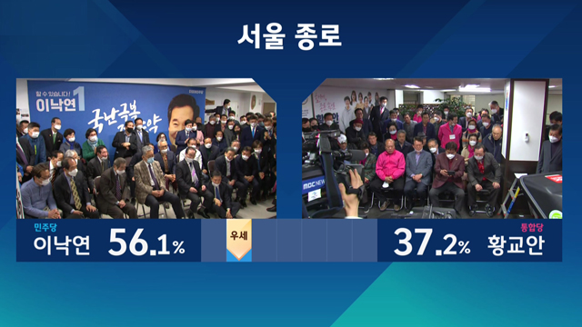 [JTBC 예측조사] 민주당 143~175석 확보 예상…통합당 101~134석
