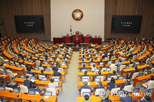 21대 국회 첫 본회의…통합당 참석 후 표결 보이콧