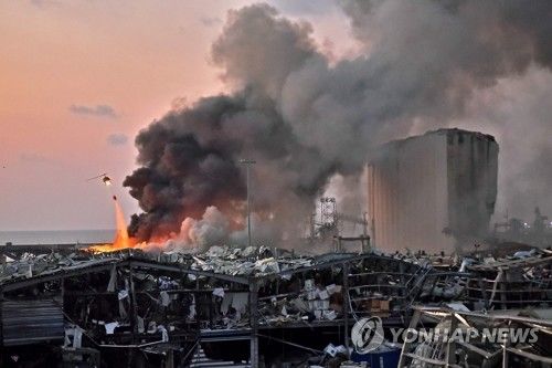 외교부 "베이루트 폭발 한국인 인명피해 접수 아직 없어"