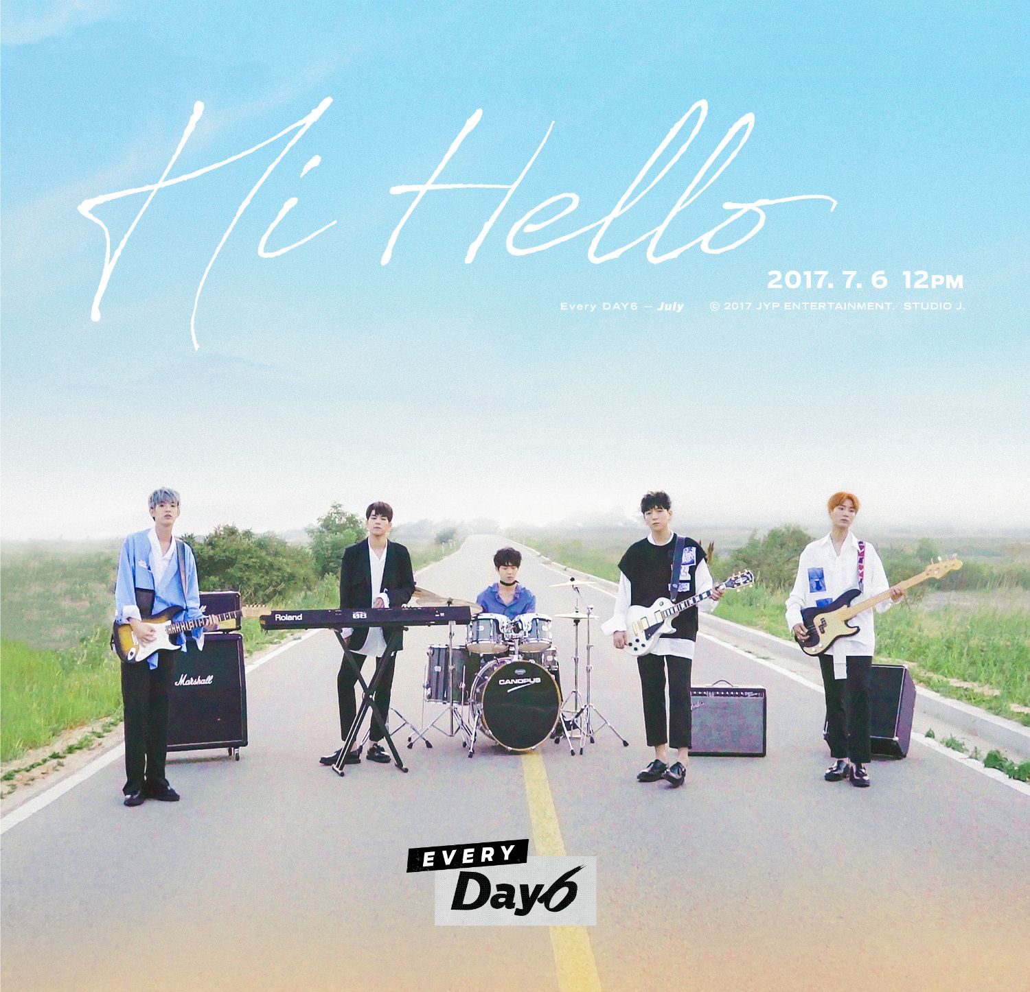 DAY6, 오늘(6일) 정오 7월 신곡 발표 "멤버 자작곡 2곡"