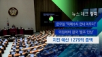 [뉴스체크｜정치] 지진 예산 1279억 증액