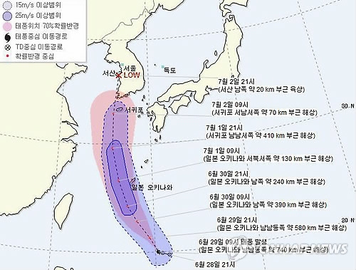 장마·태풍 북상…직접 영향권 광주·전남 100∼250mm 폭우