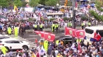 "일본은 우리 친구…빨갱이 퇴출" 외친 보수단체 집회