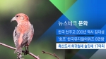 [뉴스체크｜문화] 흑산도서 희귀철새 솔잣새 17마리