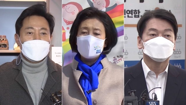 [JTBC 여론조사] 단일 후보가되는 오세훈, 안철수, 박영선보다 훨씬 앞서