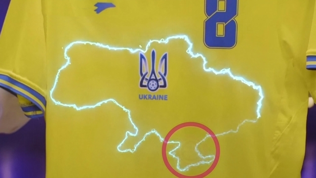 크림반도 새긴 우크라이나 대표팀 유니폼…러시아 '발끈'