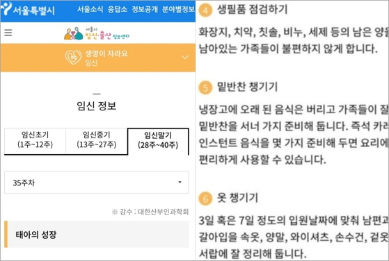 [출처-서울시 임신·출산 정보센터]