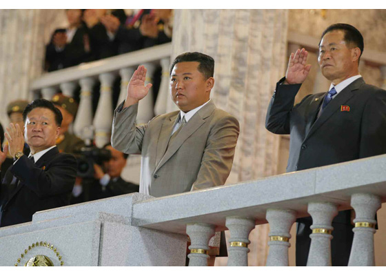 북한 정권수립 73주년을 기념하는 노농적위대 열병식. 〈사진=조선중앙통신〉