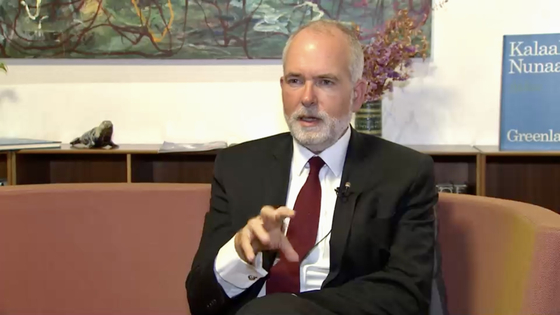 토마스 안커 크리스텐센 덴마크 기후대사가 덴마크의 온실가스 감축, 에너지전환 정책에 대해 이야기하고 있다.