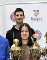 세르비아 유소년 테니스 행사 참석한 조코비치 〈사진=트위터 캡처〉