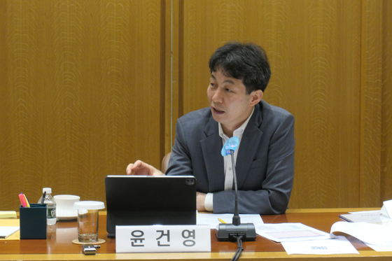 윤건영 더불어민주당 의원. 〈사진=유엔대표부 제공〉