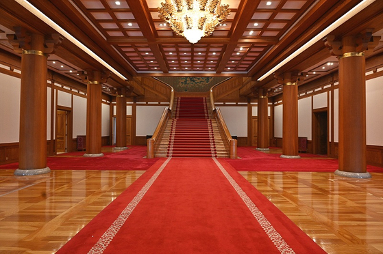 청와대 본관 1층 모습. 〈사진-대통령실 제공〉